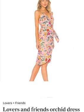 Lovers + Friends Orchid Dress in Sunset Floral Size Small